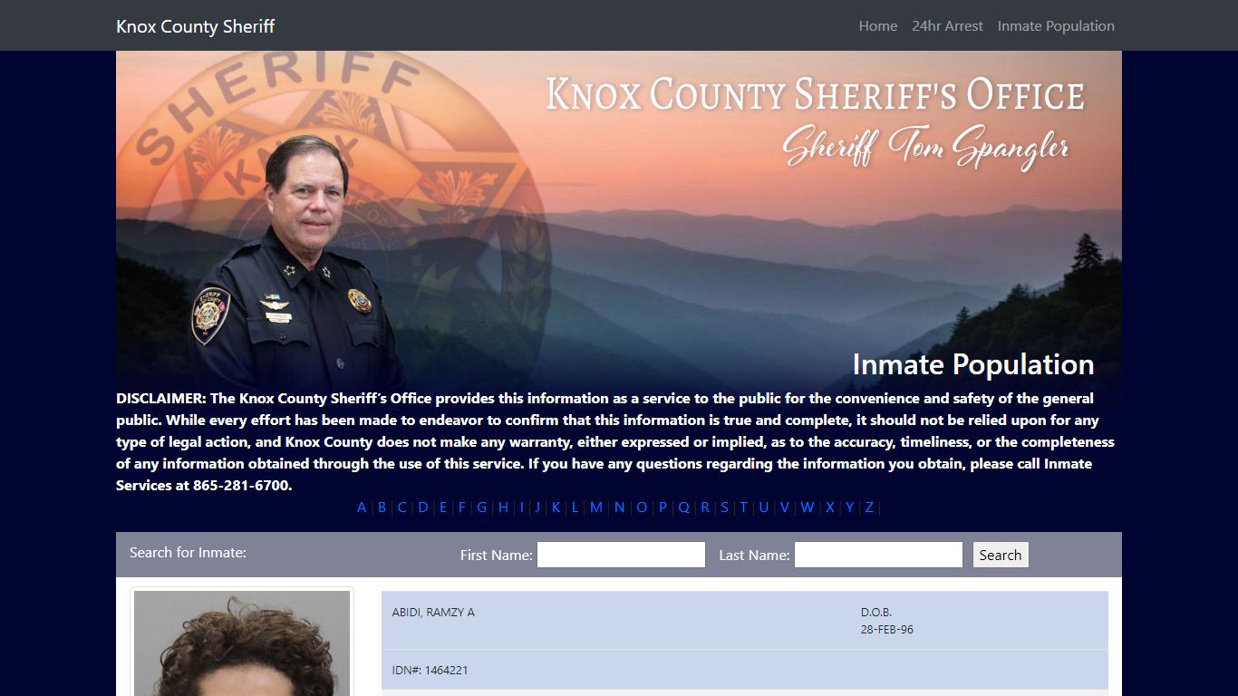 Knox County Tennessee - Sheriff - 24 Hour Arrests